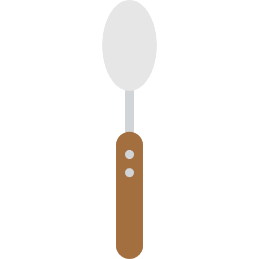 Spoon cutlery food tools and utensils icon