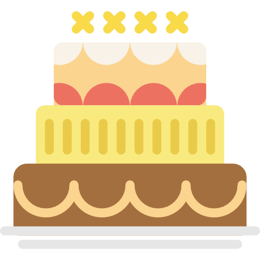 Cake candles birthday cake food icon
