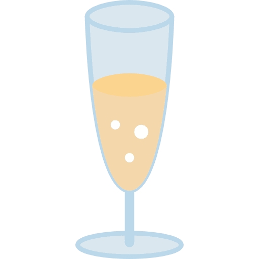 Glass glass champagne drinks icon