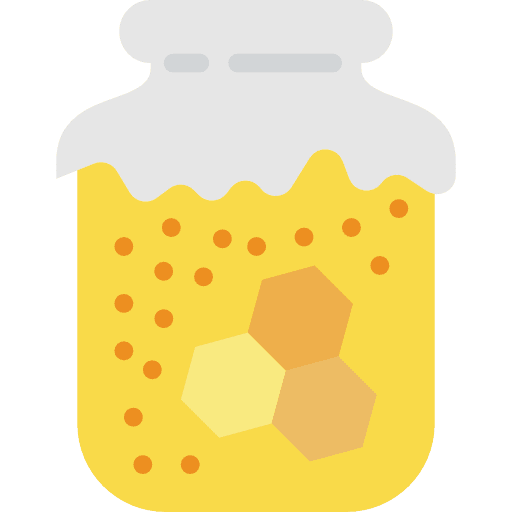 Honey organic jar pot icon