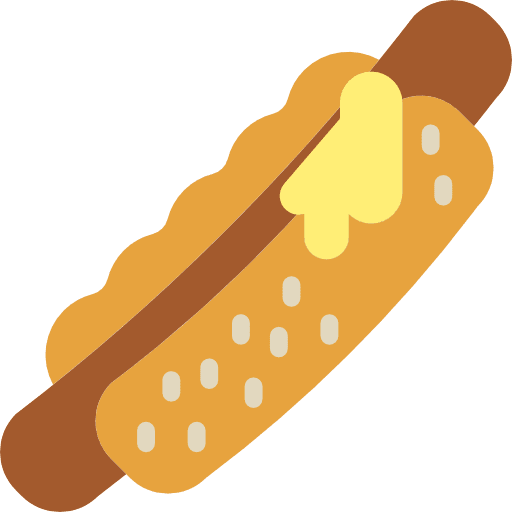 Hot dog fast food sausage junk food icon