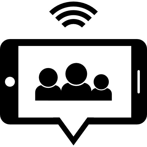 Smartphone group chat phone mobile phone group icon