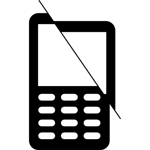 Broken telephone smartphone telephone phone call icon