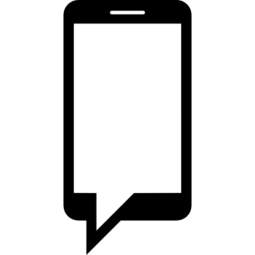 Phone chat telephone tools and utensils cellphone icon