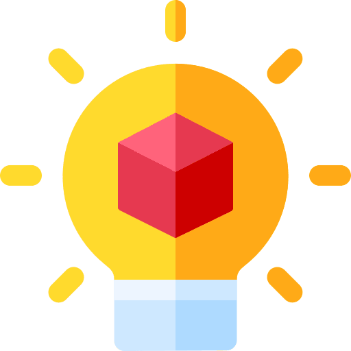 Innovation creativity light bulb creative thinking icon