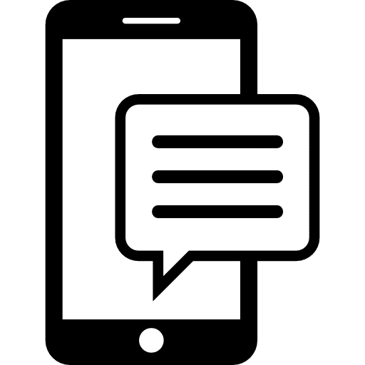 Smartphone message cellphone messages mobile phones icon