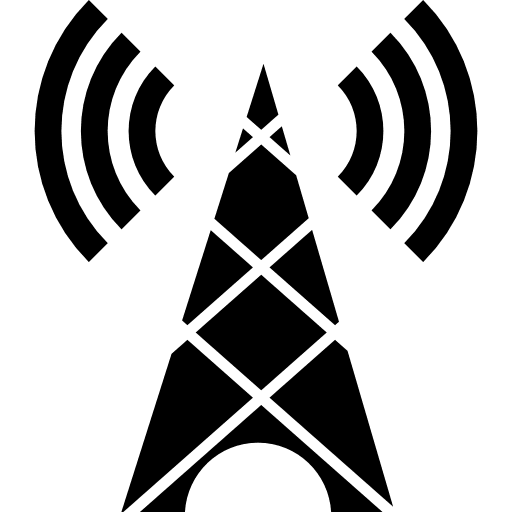 Tower transmissions signal wifi connection wireless connectivity icon