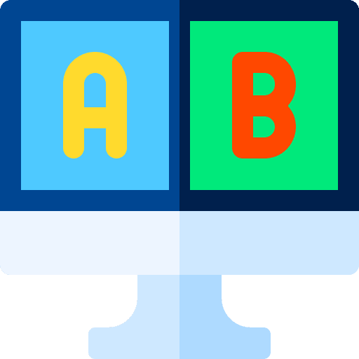 Ab testing computer comparative compare icon