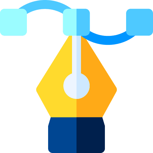 Illustration pen tool ui design tool icon