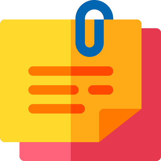 Sticky notes stationery school material sticky notes icon