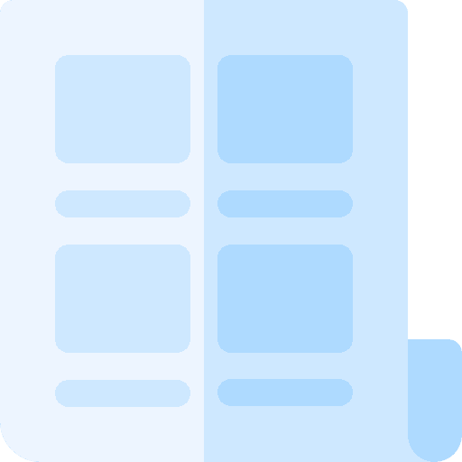 Storyboard art and design sheet organization icon