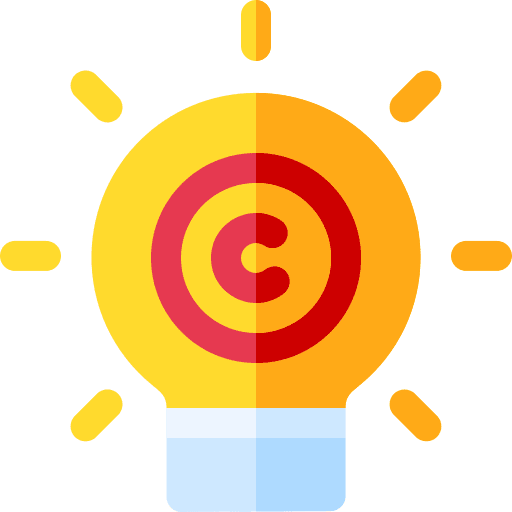 Copyright intellectual property innovation creativity icon