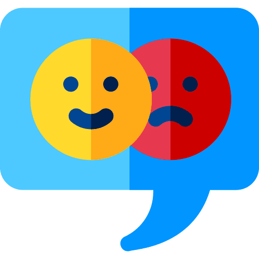 Feedback good review happy face bad review icon