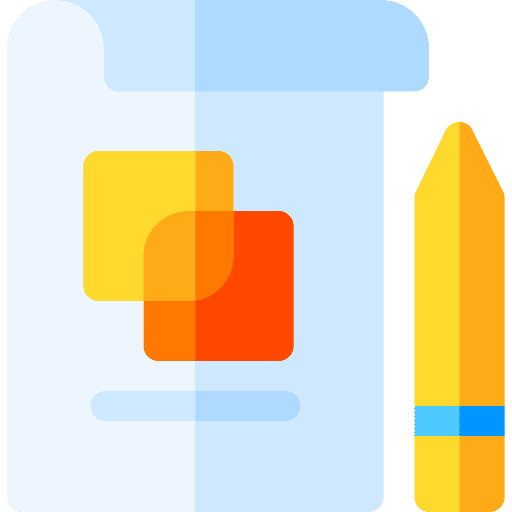 Graphic design art and design geometrical shape pen icon