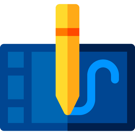 Graphic tablet device art and design graphic tablet icon