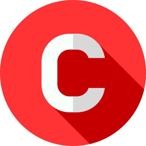 C writing consonant typographical icon