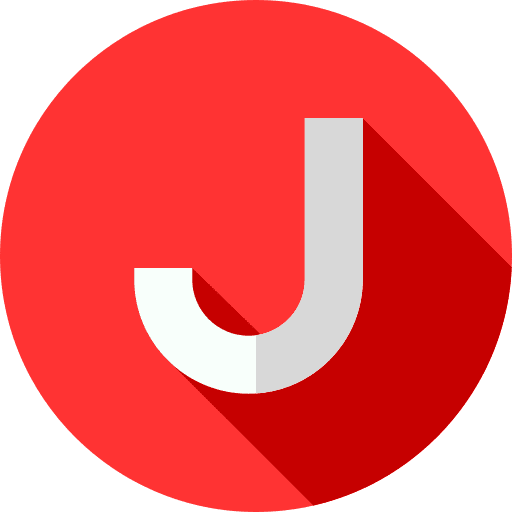 J j typographical letter icon