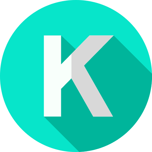 K letter consonant education icon K letter consonant education icon