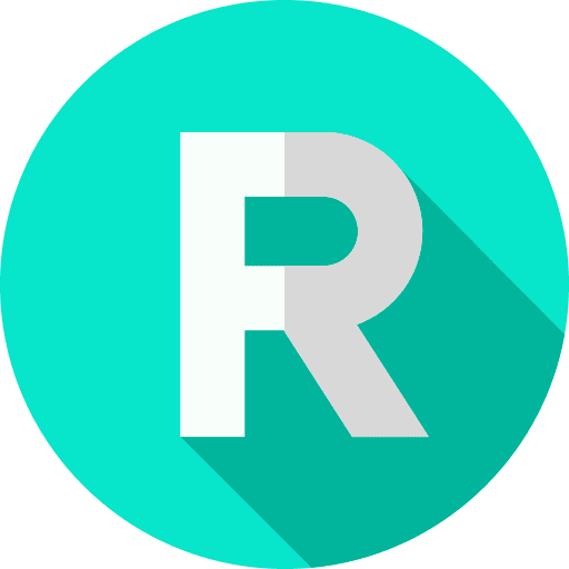 R writing abecedary letter icon R writing abecedary letter icon