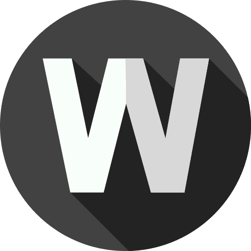 W education letter abecedary icon W education letter abecedary icon