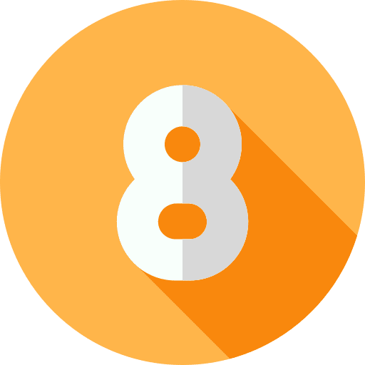 8 number education shapes and symbols icon 8 number education shapes and symbols icon