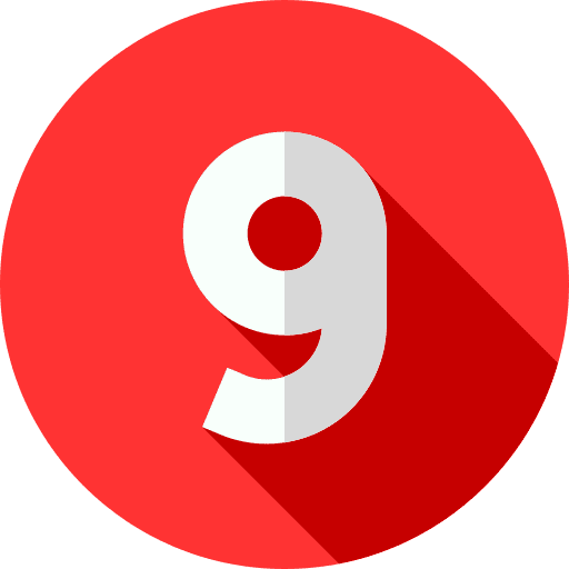 9 number figures character icon 9 number figures character icon
