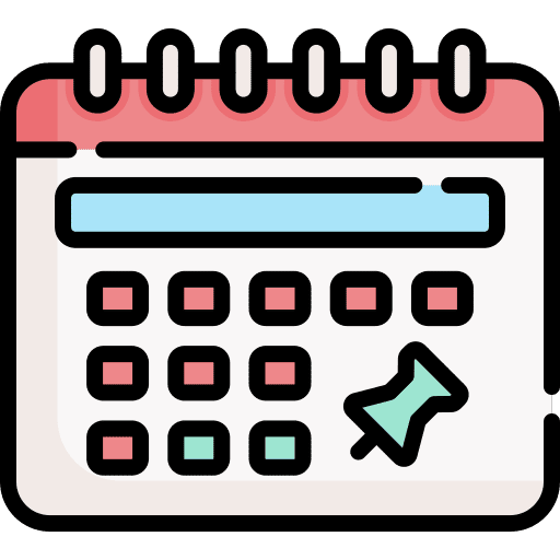Deadline pushpin schedule administration icon