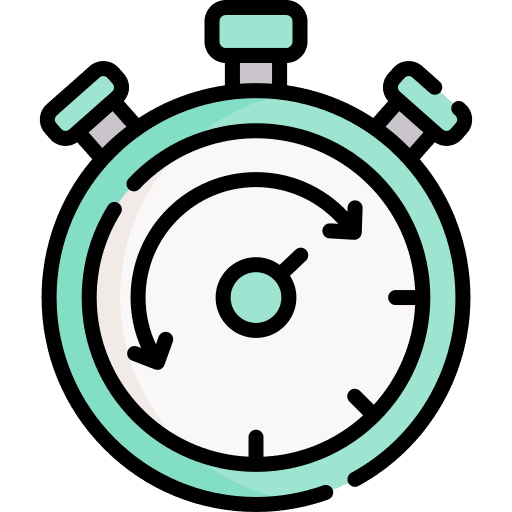 Stopwatch time and date wait chronometer icon