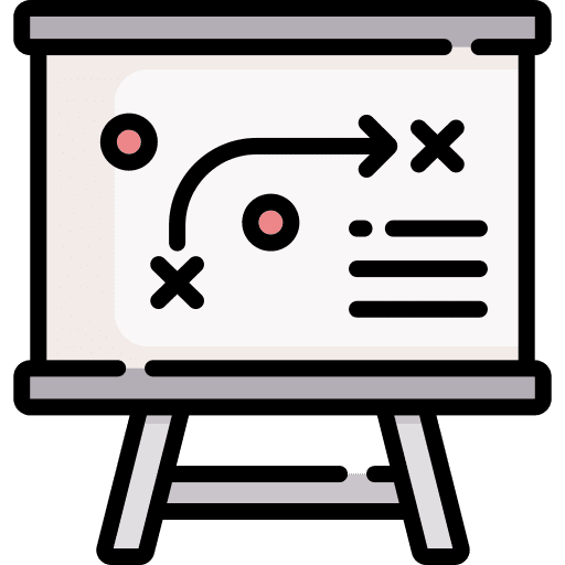 Strategy tactics process business and finance icon Strategy tactics process business and finance icon