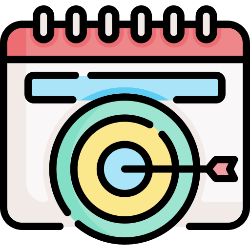 Goal deadline schedule goal icon Goal deadline schedule goal icon
