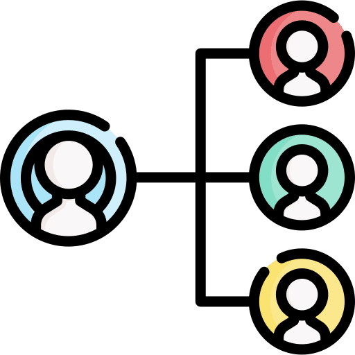 Organization hierarchy business and finance teamwork icon Organization hierarchy business and finance teamwork icon
