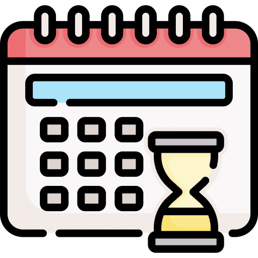 Wait hourglass wait time and date icon Wait hourglass wait time and date icon
