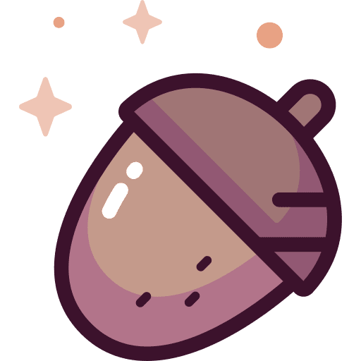 Acorn acorn autumn nature icon