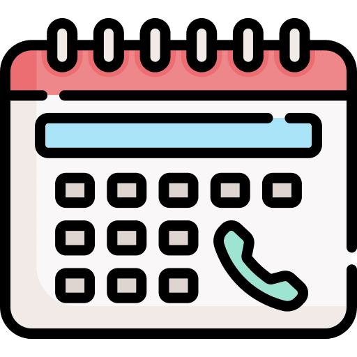 Appointment phone call schedule time and date icon Appointment phone call schedule time and date icon