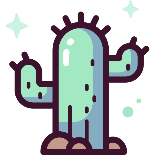 Cactus botanical animals desert icon Cactus botanical animals desert icon