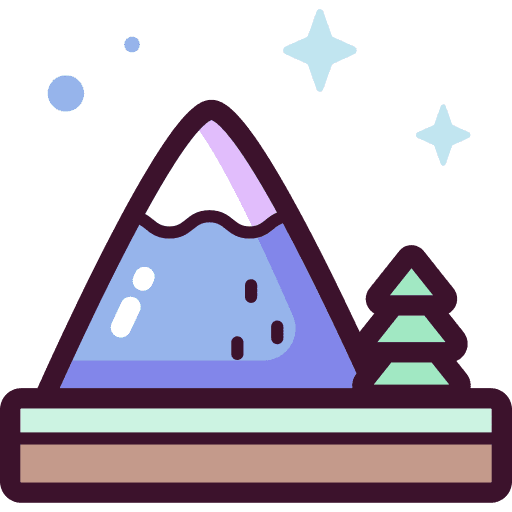 Mountain trees hills mountain icon Mountain trees hills mountain icon