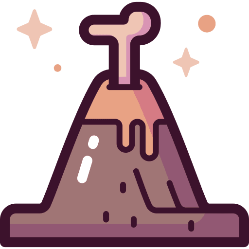 Volcano nature eruption explosion icon Volcano nature eruption explosion icon