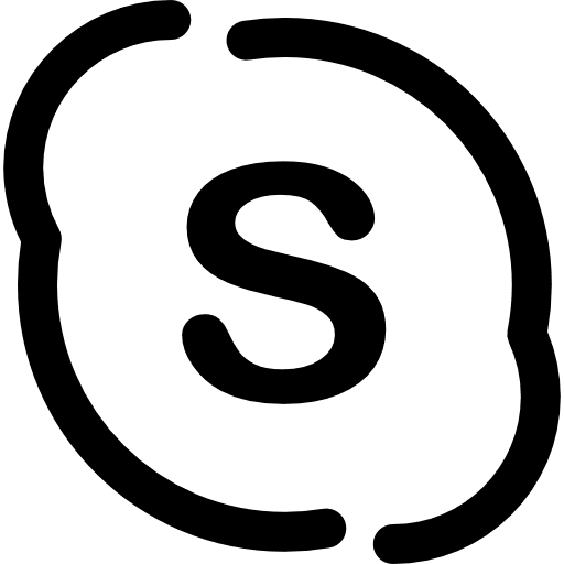 Skype logo social network logo social media icon Skype logo social network logo social media icon