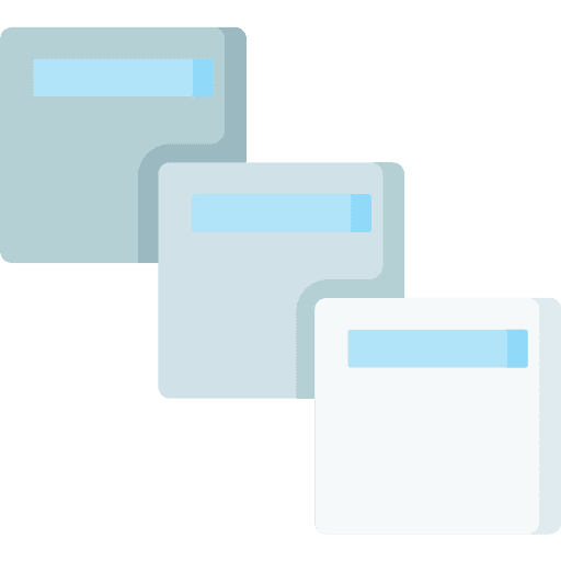 Queue cloud web technology icon