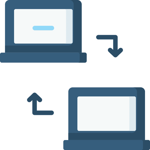 Data transfer network electronics computer icon Data transfer network electronics computer icon