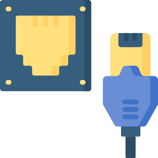 Ethernet network internet connection icon Ethernet network internet connection icon