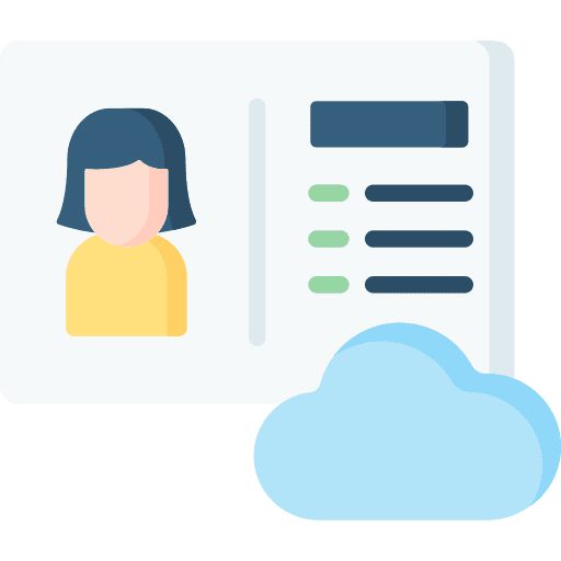Identity id personal data identity icon Identity id personal data identity icon