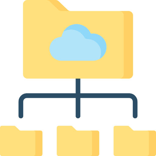 Folder files and folders networking share icon Folder files and folders networking share icon