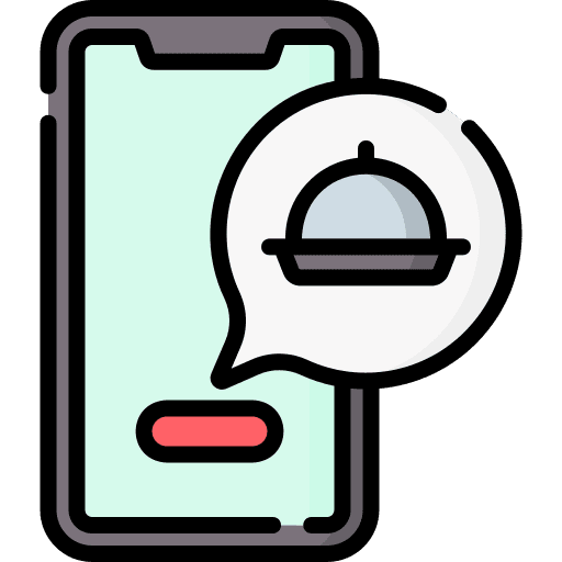 Order food online order cloche online icon Order food online order cloche online icon