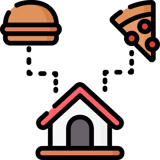 Deliver food and restaurant pizza deliver icon Deliver food and restaurant pizza deliver icon