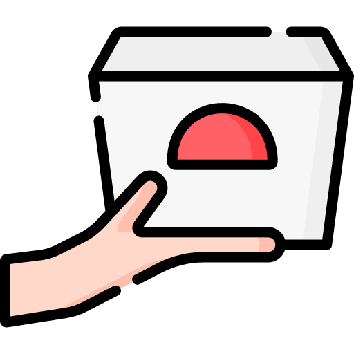 Food delivery hamburger shopping bag hand icon Food delivery hamburger shopping bag hand icon