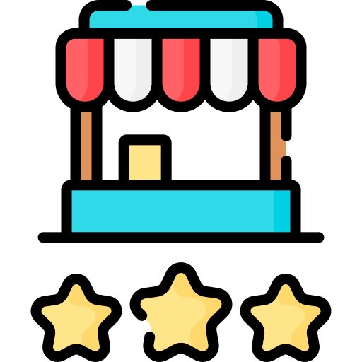 Rating shop stars rate icon Rating shop stars rate icon