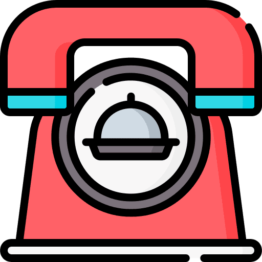 Order food telephone food delivery communications icon Order food telephone food delivery communications icon