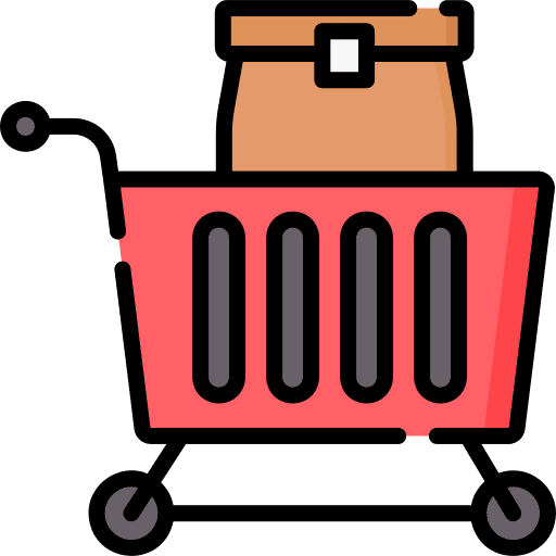 Shopping cart food and restaurant ecommerce shopping cart icon Shopping cart food and restaurant ecommerce shopping cart icon
