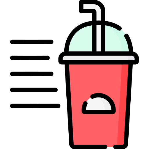 Soft drink food delivery straw food icon Soft drink food delivery straw food icon